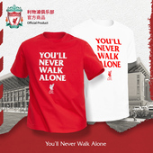 YNWA球迷口号短袖 利物浦足球俱乐部 T恤助威服休闲 官方正版