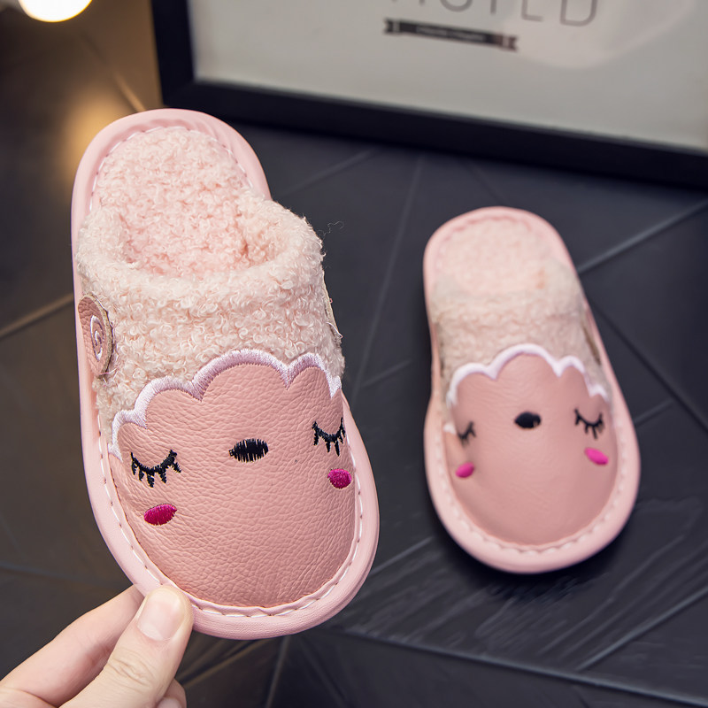 冬季儿童防水真皮面保暖棉拖鞋小羊卡通亲子男女居家室内防滑软底,童鞋/婴儿鞋/亲子鞋,儿童棉拖鞋,淘宝优惠券,粉丝福利购,淘宝优惠卷