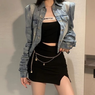 金属配裙子西装小香风腰链高级感腰带绳辣妹链条配饰2025新款潮