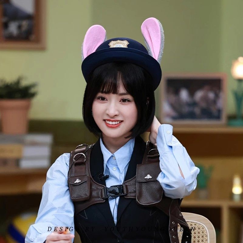 沈月同款兔子警官帽子卡通兔耳朵大人女童洛丽塔裙装饰可爱朱迪帽,服饰配件/皮带/帽子/围巾,帽子,淘宝优惠券,粉丝福利购,淘宝优惠卷