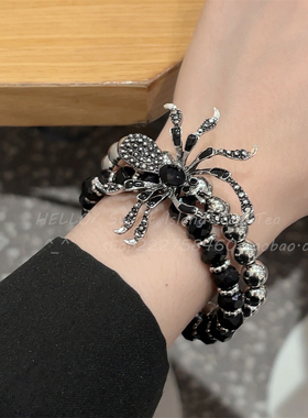 暗黑蜘蛛2025新款朋克手链小众
