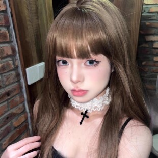 十字架蕾丝项圈女甜酷辣妹choker颈圈脖颈链性感颈环颈带锁骨链