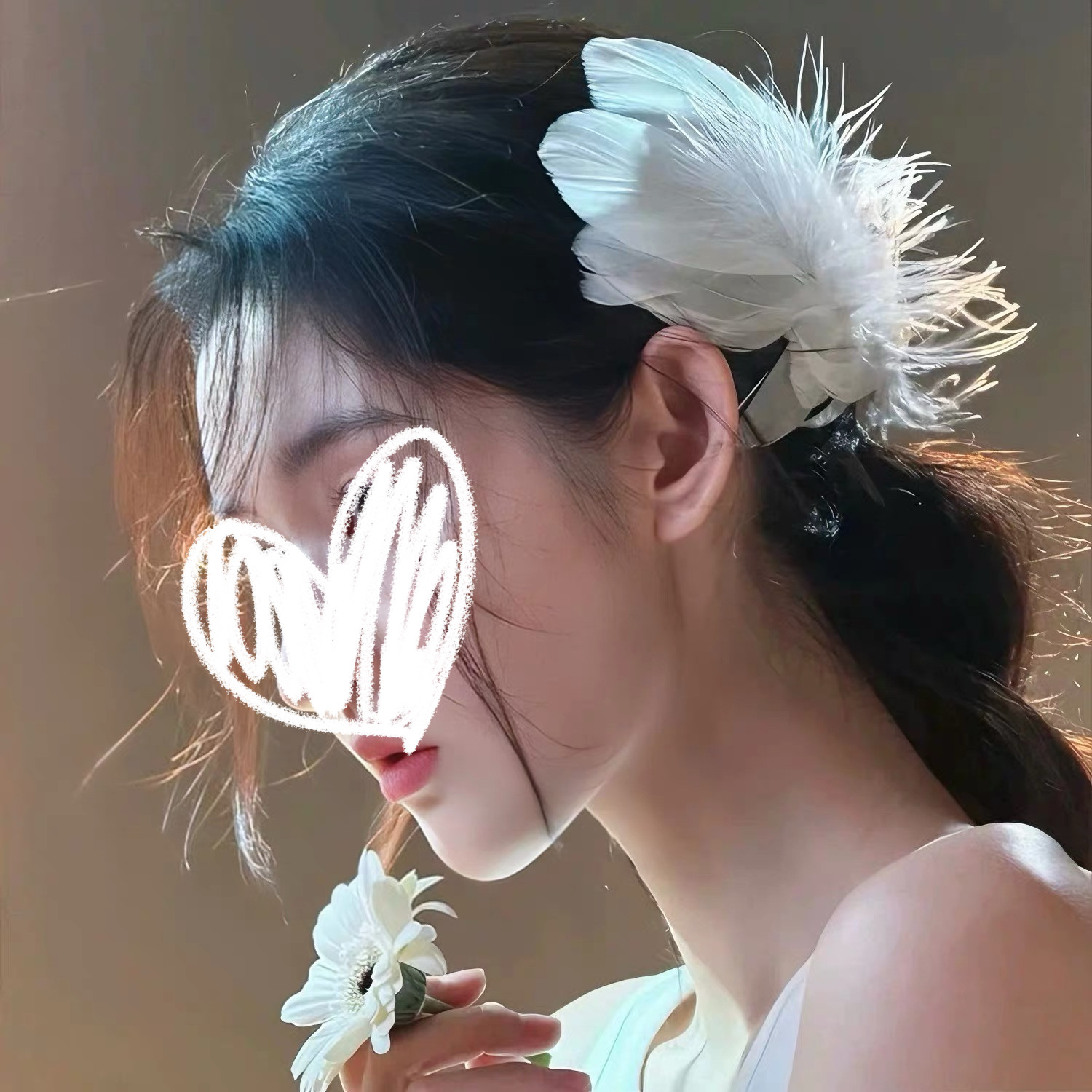 超仙天使翅膀芭蕾舞头饰羽毛高颜值边夹穿搭新款唯美天鹅清冷发饰