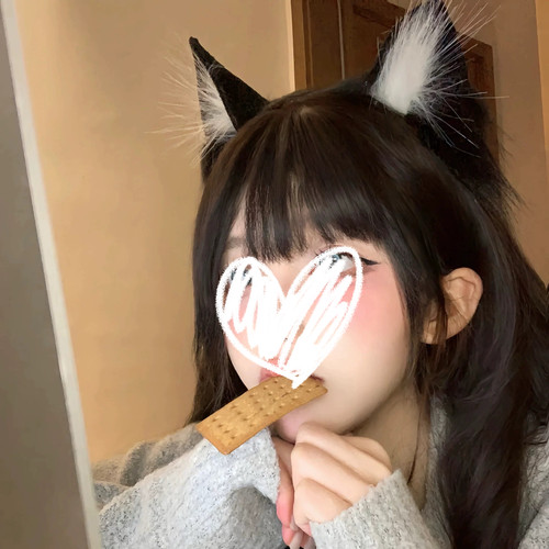 兽耳猫耳朵头饰毛绒lolita