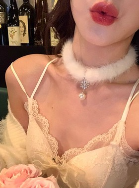 金色猫眼石吊坠项链女锁骨链