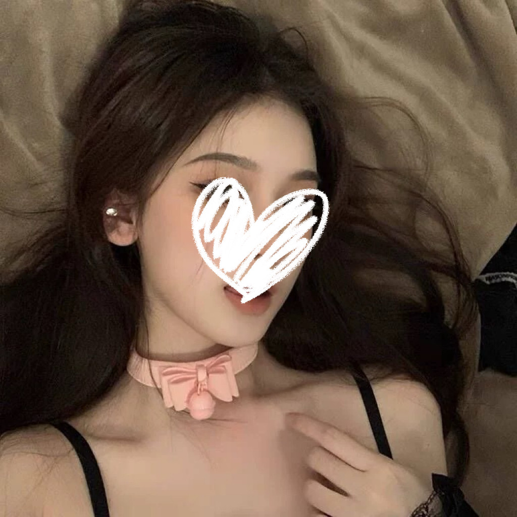 纯欲蝴蝶结铃铛项链女颈带脖子项圈配饰颈链链子choker性感颈圈