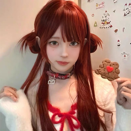 Y2K甜酷辣妹红色项圈choker颈带项链女个性甜酷辣妹风脖子配饰