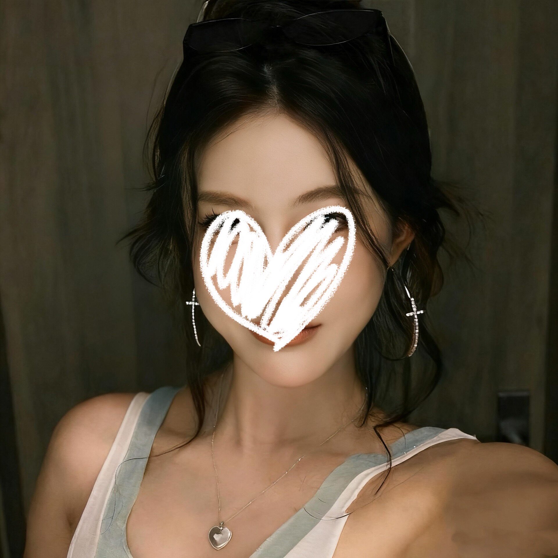 辣度拉满 气质闪钻十字架圈圈耳环女辣妹夸张耳圈高级感个性耳饰