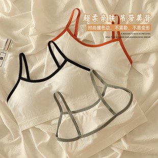 发育期内衣女学生初中生小背心无钢圈高中生裹胸防下垂文胸薄少女