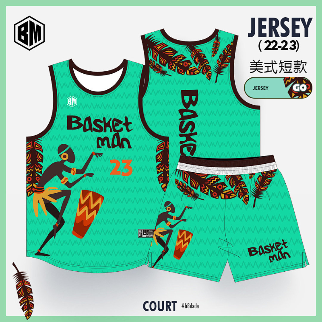 夏季速干复古篮球服套装定制