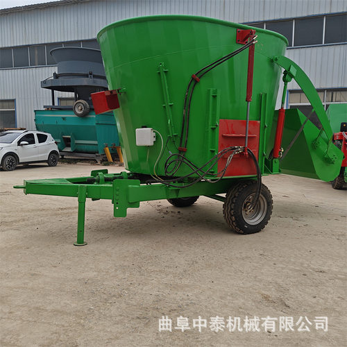 立式tmr饲草料混合机9立方全日粮制备机养殖场喂牛羊混合搅草车