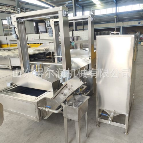 全自动五花肉块油炸机 天妇罗南瓜片油炸生产线 2年质保 加厚板材