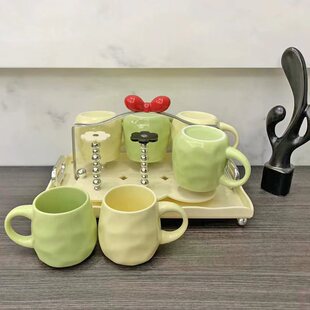 水杯家用套装客厅待客陶瓷杯子现代轻奢高级感杯茶具杯具家庭杯子