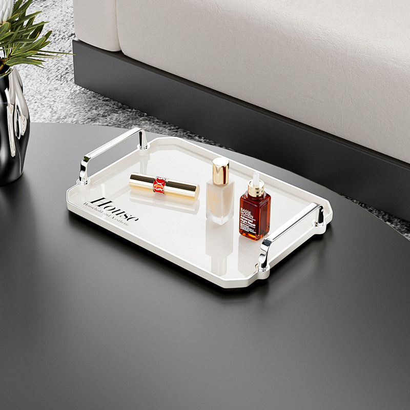 婚宴托盘美容院专用茶杯盘客厅摆件多双层零食糖果盘点心盘水杯盘