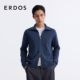 夹克版 ERDOS 型 25年新品 精纺翻领四平空转厚款 男装 羊绒开衫