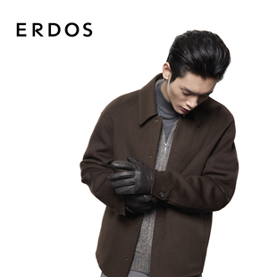 羊皮革保暖防寒骑行户外男士 25年秋冬新品 皮手套 男装 ERDOS