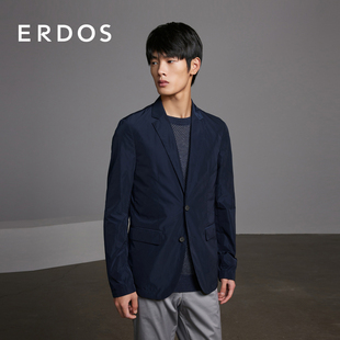 男装 春季 ERDOS 休闲西装 挺括西服外套 款 纯色平驳领单排扣薄款
