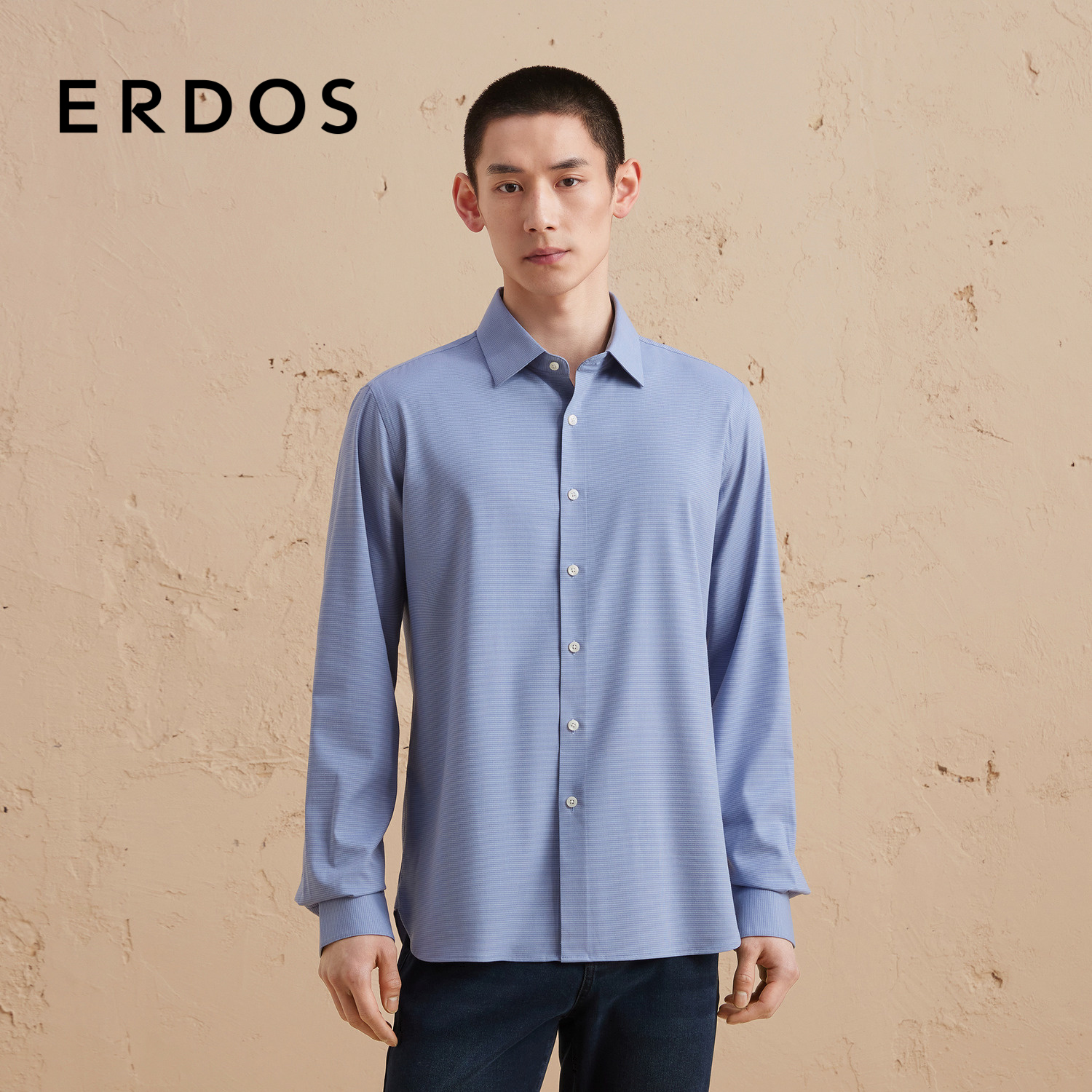 ERDOS男装涤丝混纺衬衫
