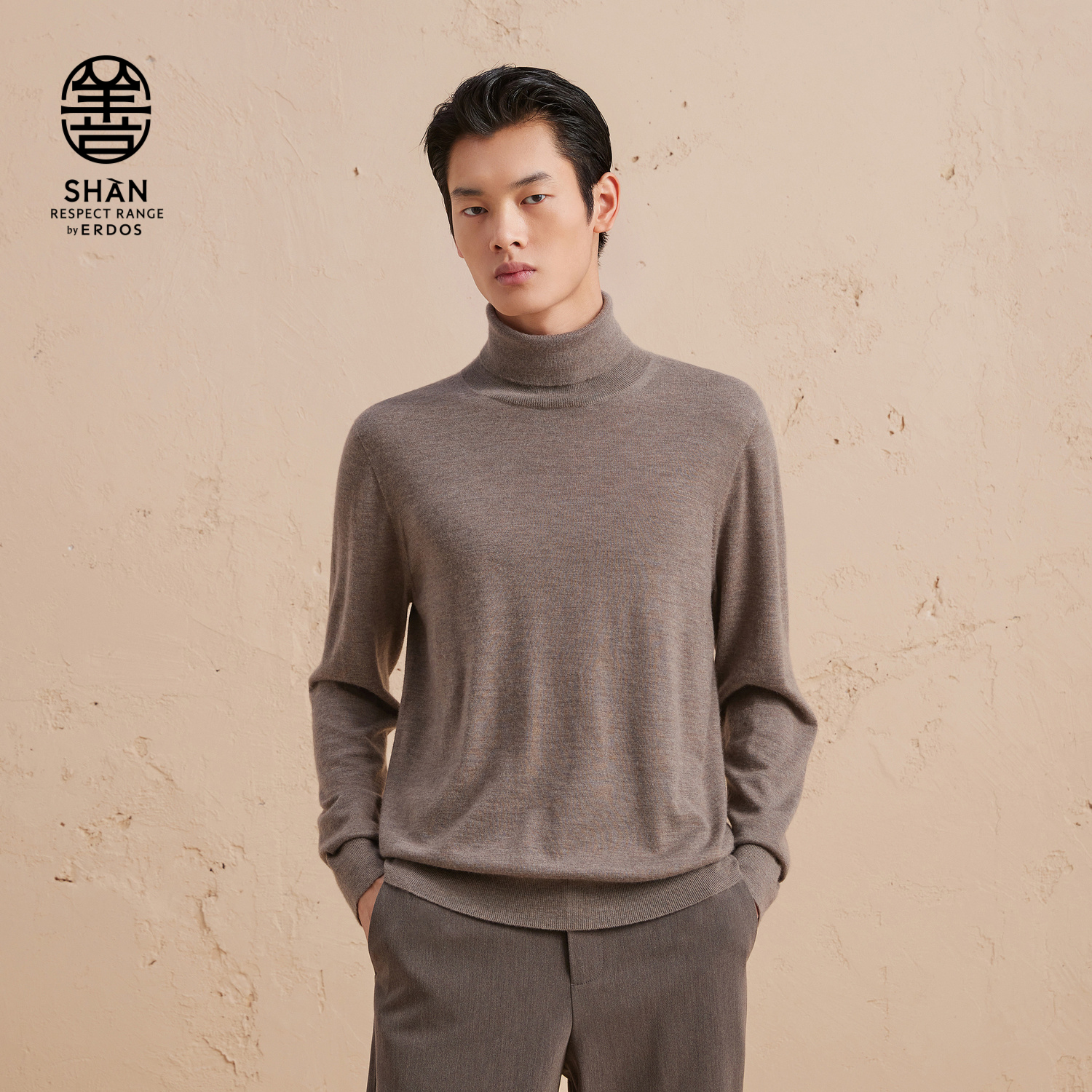 ERDOS男装精纺纯羊绒衫