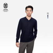 男羊绒衫 ERDOS 修身 精纺V领套衫 善系列 25秋冬商务时尚