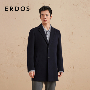 羊绒大衣 领克龙比长款 ERDOS 冬藏蓝西装 毛呢大衣 男装