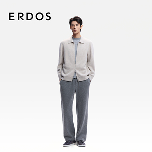 男装 宽松百搭针织裤 毛棉精密针织厚款 26年早春新品 休闲裤 ERDOS