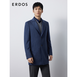 羊绒大衣 领中长款 ERDOS 秋冬西装 外套商务休闲行政夹克 男装