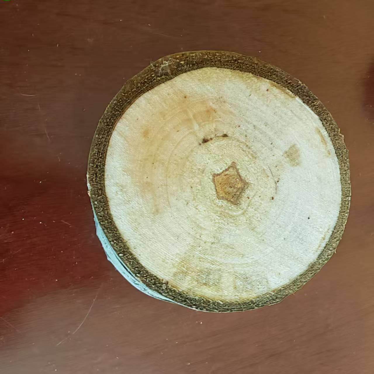 木diy材手工绘制装饰木片儿童彩绘木圆详咨询客质片工料艺品带皮
