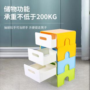 小生多功能园储86物收纳凳学子塑音乐教室料合唱凳幼儿抽屉音乐凳
