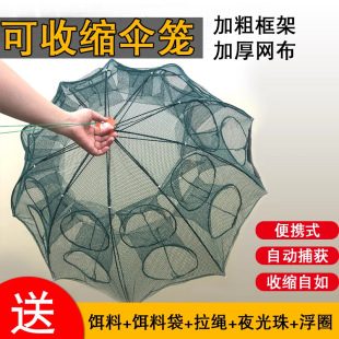 地箜网鱼鱼笼只进不出小号塘角鱼笼塘鲺鱼笼泥猛笼螃蟹笼子海边用