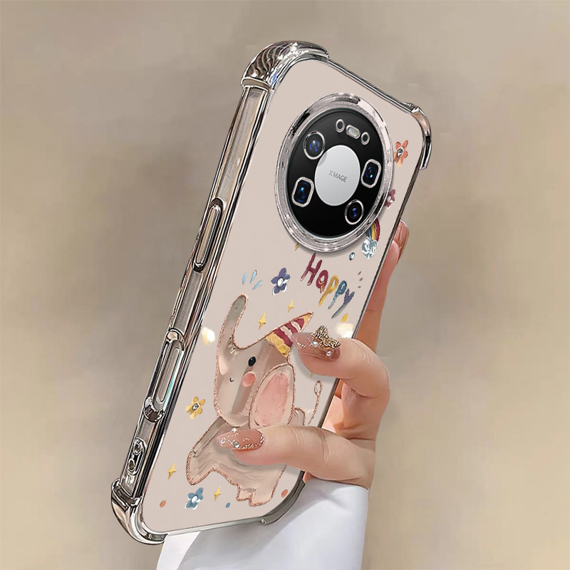 适用华为mate80系列电镀防摔外壳
