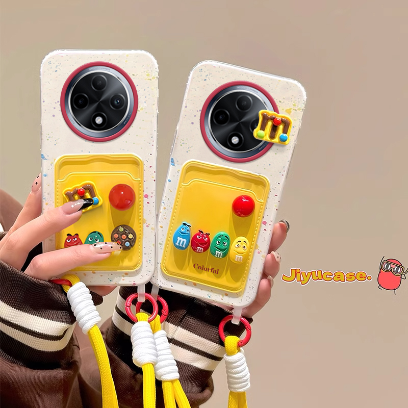 OPPOA3/2/1卡包带挂绳可爱手机壳