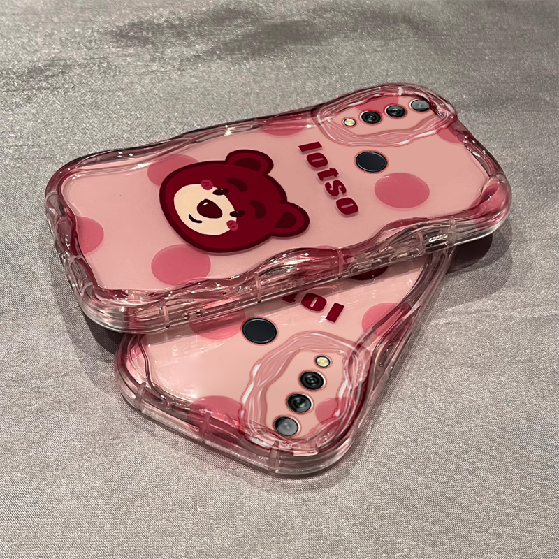 适用华为畅享10plus手机壳草莓熊STK-AL00硅胶防摔奶油纹卡通可爱女网红全包新款潮