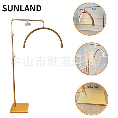 容灯 2寸美容院半月落地灯触4摸带钻金睫毛美美甲815色亚马逊 美