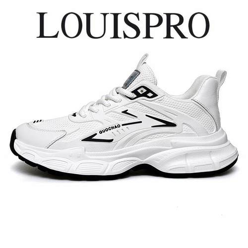 LOUISPRO老爹鞋男透气网面跑步鞋