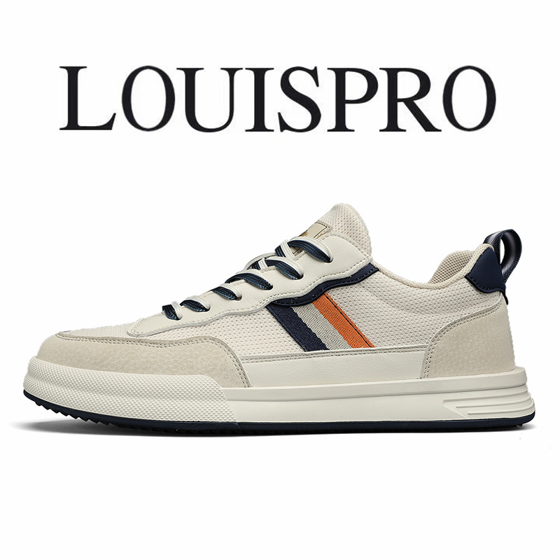 LOUISPRO2025夏季新款轻奢男鞋百搭网面透气低帮薄款运动休闲板鞋