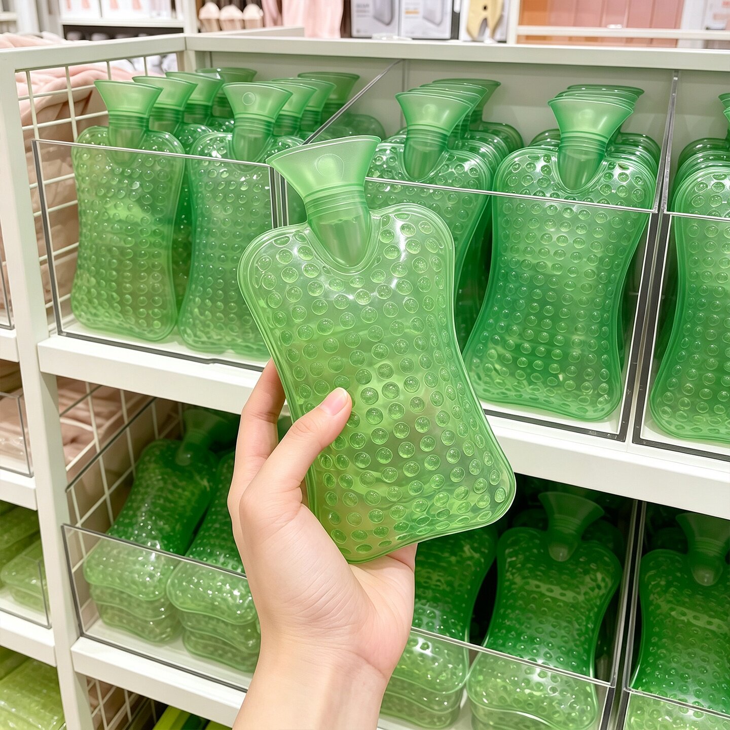 凸点暖水袋式热敷脖子颈椎