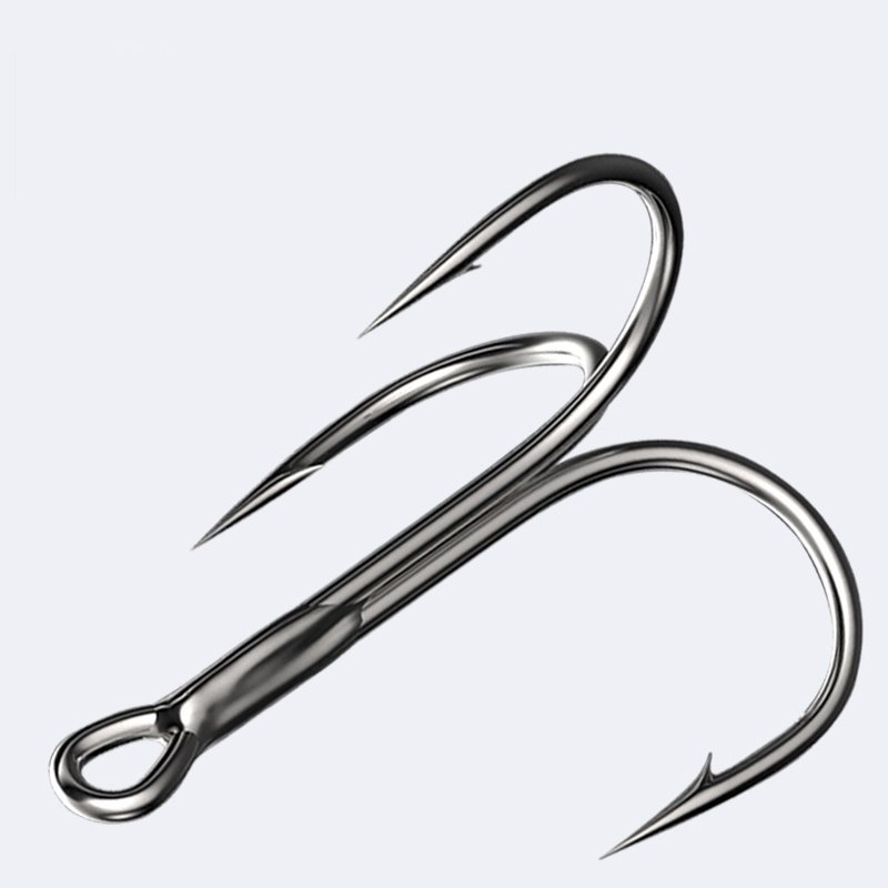锚钩锚鱼钩毛钩三爪路亚挂钩三本钩小号假饵蝴蝶钩矛鱼通用钩配件