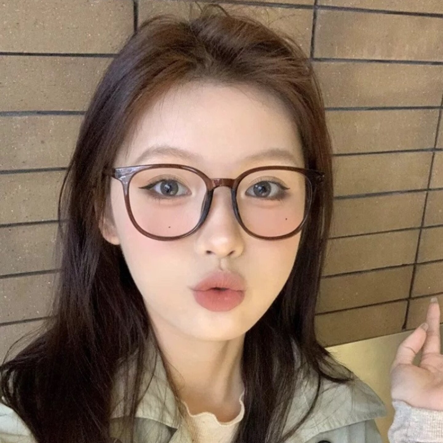韩系ins风装饰眼镜女无度数学生素颜大框防蓝光护目平光大框显瘦
