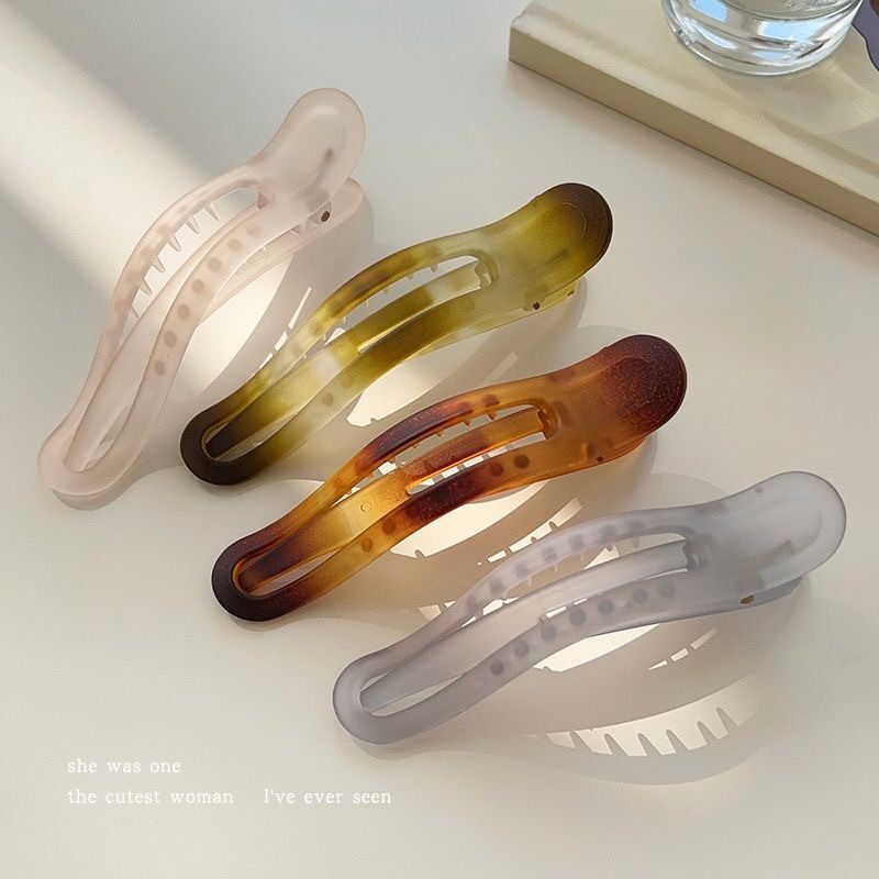 法式慵懒风盘发抓夹女韩国大号洗澡压发夹鸭嘴夹后脑勺碎发夹发饰