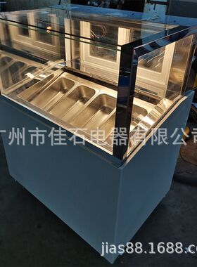 厂家供应 4盘 雪糕柜 110V gelato display 硬冰淇淋展示柜