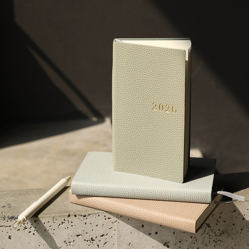 文创艺荔枝纹随身便携2026日程本