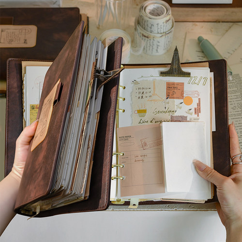 文创艺120g无酸纸A5活页手账本