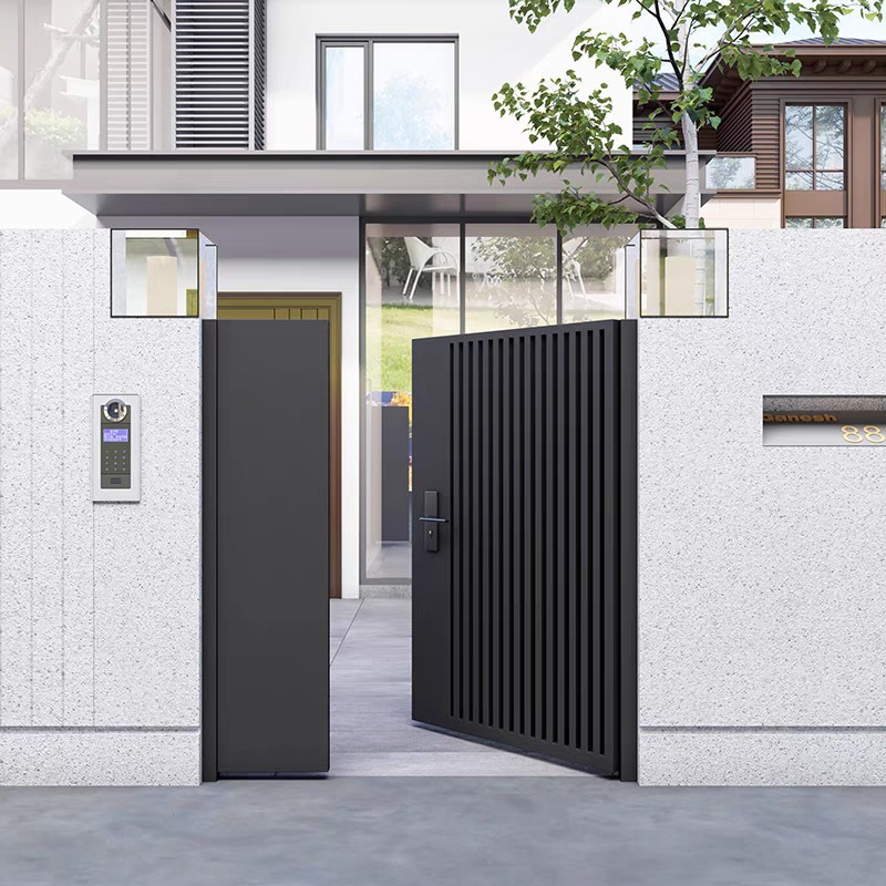 铝合金庭院门入户花园门乡村别墅门不锈钢小区门栅栏院子大门单门