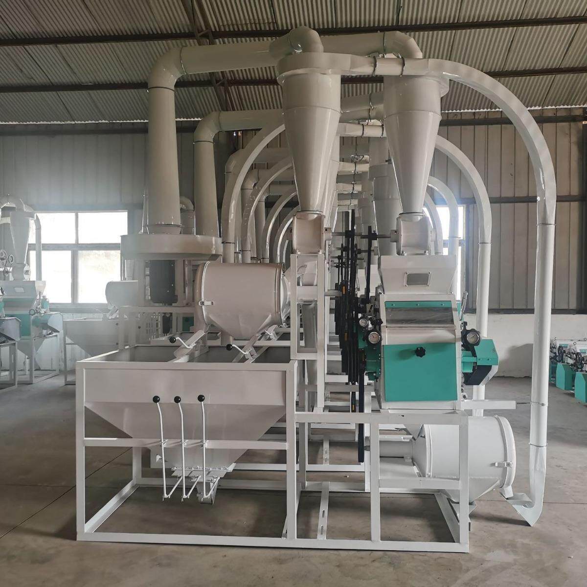 农村小型皮芯分离磨面粉机 自动上料单机小麦磨面机