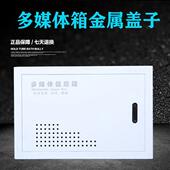 多媒体信息箱盖子弱电箱盖板家用网络集线箱金属铁面板330 220