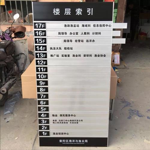 铝合金楼层索引牌科室牌学校指示牌医院导向牌单位定做去向牌门牌