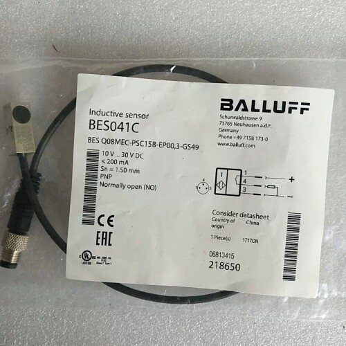 全新原装 巴鲁夫 BES041C BES Q08MEC-PSC15B-EP00,3-GS49 现货