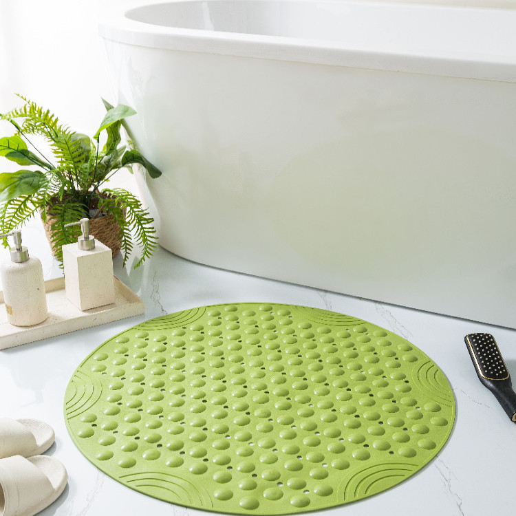 圆形浴室防滑垫淋浴房按摩垫家用垫子洗澡地垫卫生间沐浴硅胶脚垫