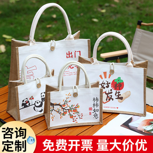 款式多样，麻布手提袋帆布包定制